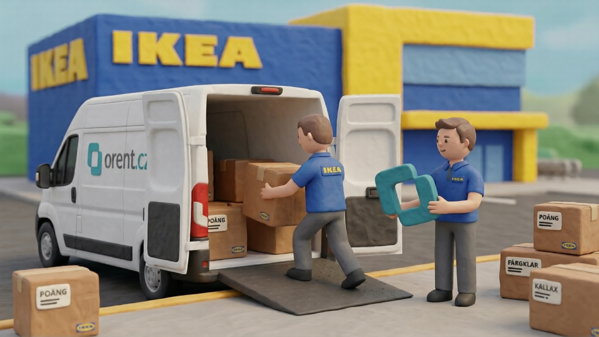 Půjčte si dodávku za 299 Kč na hodinu a odvezte zboží z IKEA